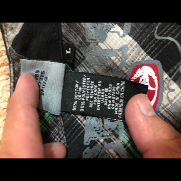 Split brand western style shirt - Picture 5 of 6